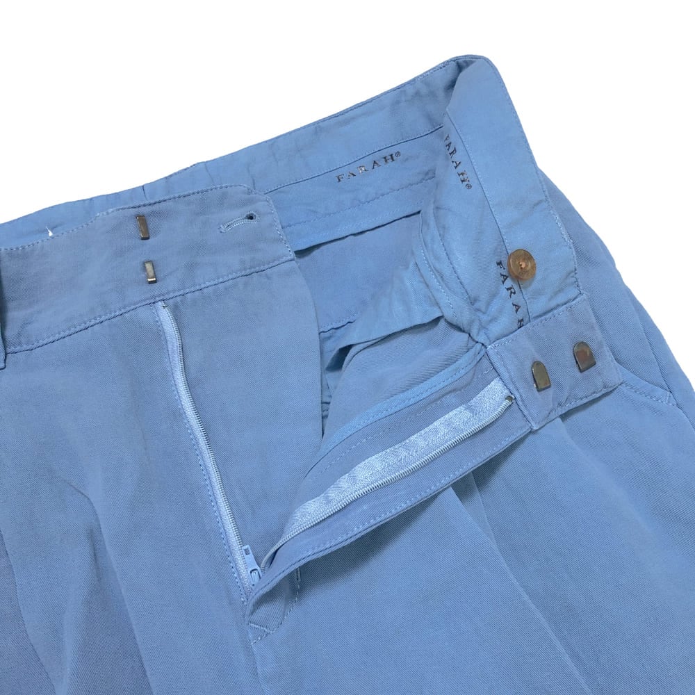 FARAH(ファーラー)Three Tuck Wide Pantsクリーニング済 FARAH / Three Tuck Wide Pants - Wool Poplin (Beige)