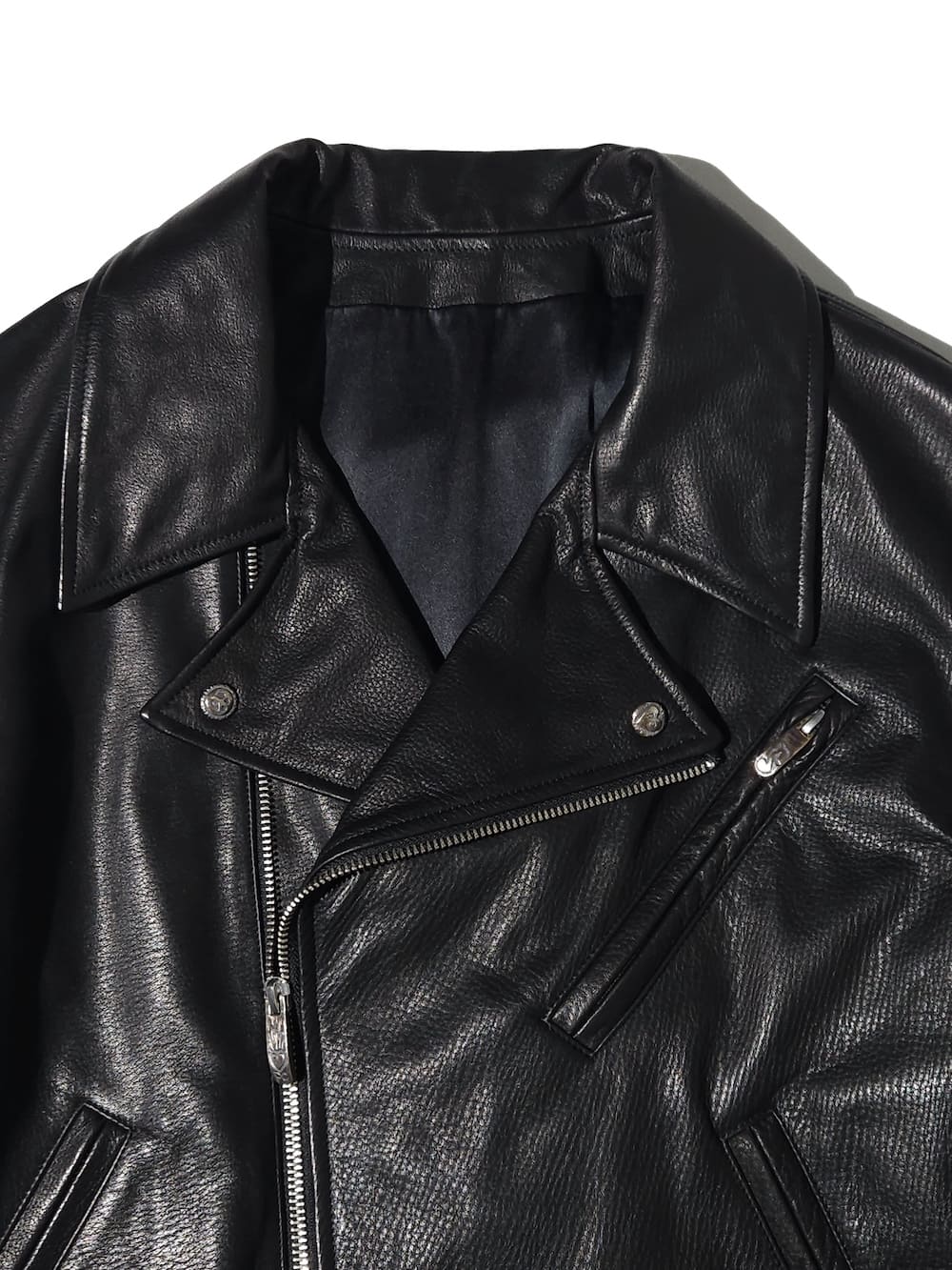 Porter Classic(ポータークラシック) PC RIDERS JACKET W/LOVE & PEACE SILVER
