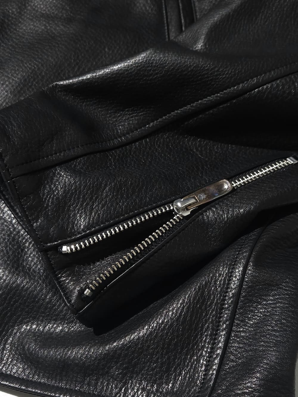 Porter Classic(ポータークラシック) PC RIDERS JACKET W/LOVE & PEACE SILVER