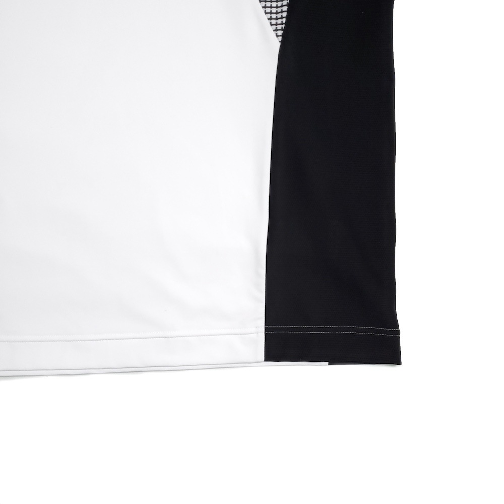 マークアンドロナ_Emitter Tech Tee_ブラック_モックネックシャツ マークアンドロナ_Emitter Tech Tee_ブラック_モックネックシャツ