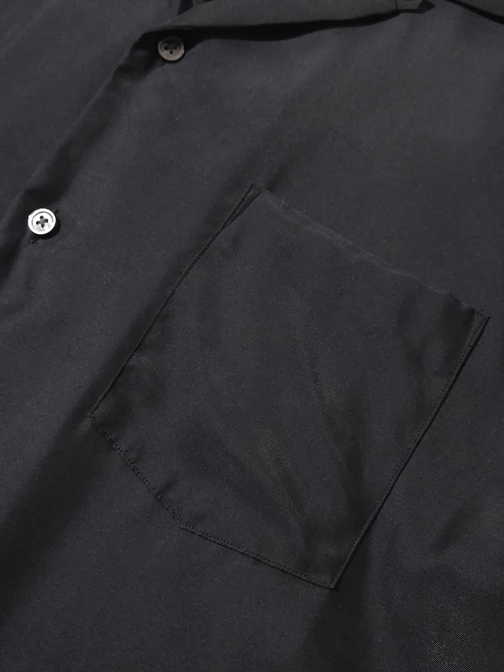ssstein(シュタイン) CUPRO TWILL OVERSIZED OPEN COLLAR SS SHIRT