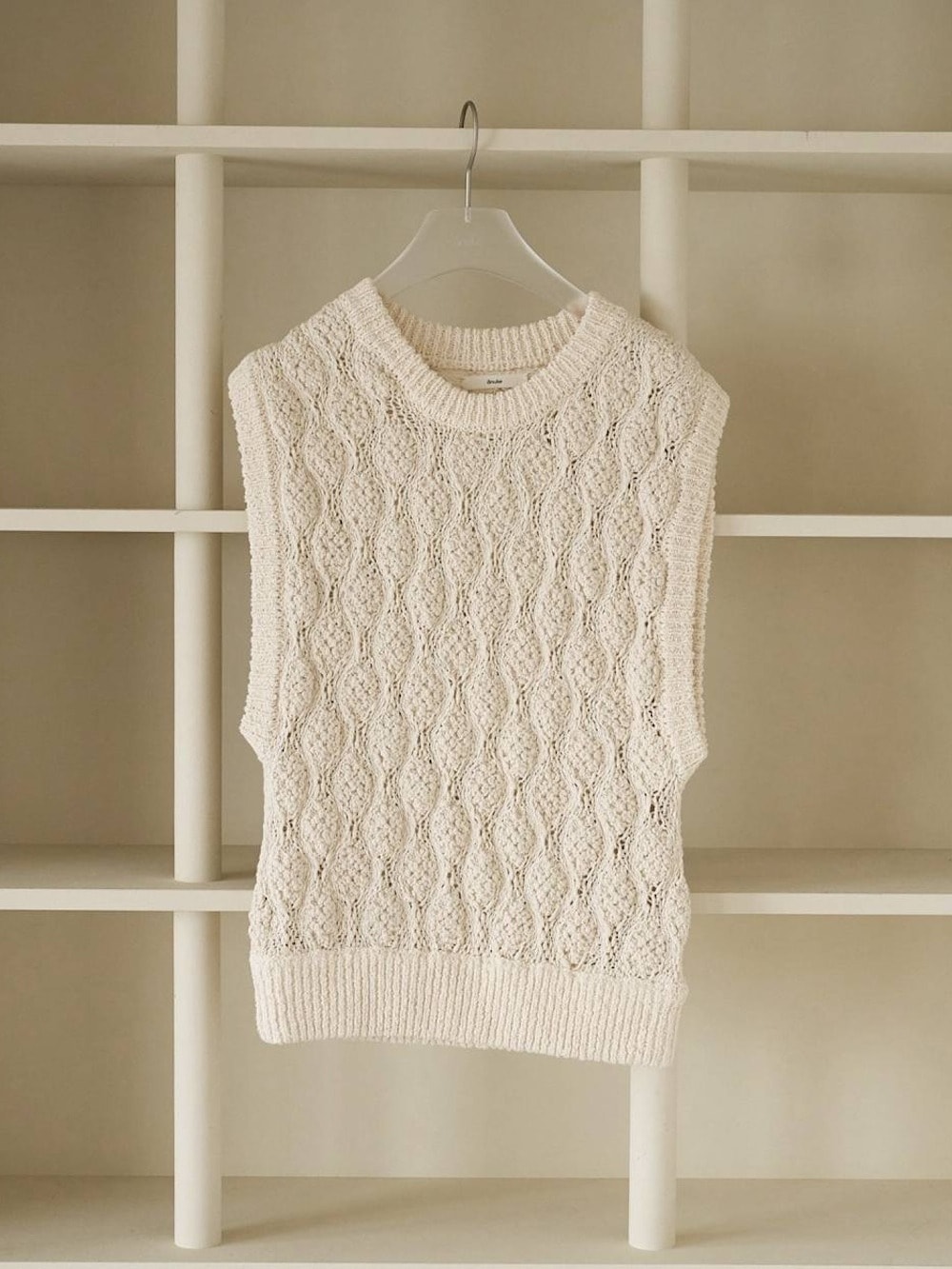anuke(アンヌーク) Slub Pattern Vest