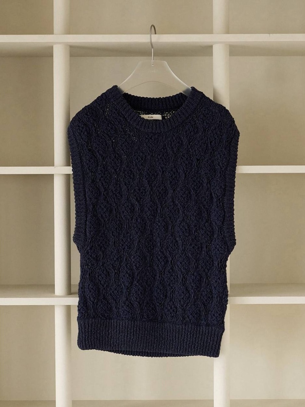 anuke(アンヌーク) Slub Pattern Vest
