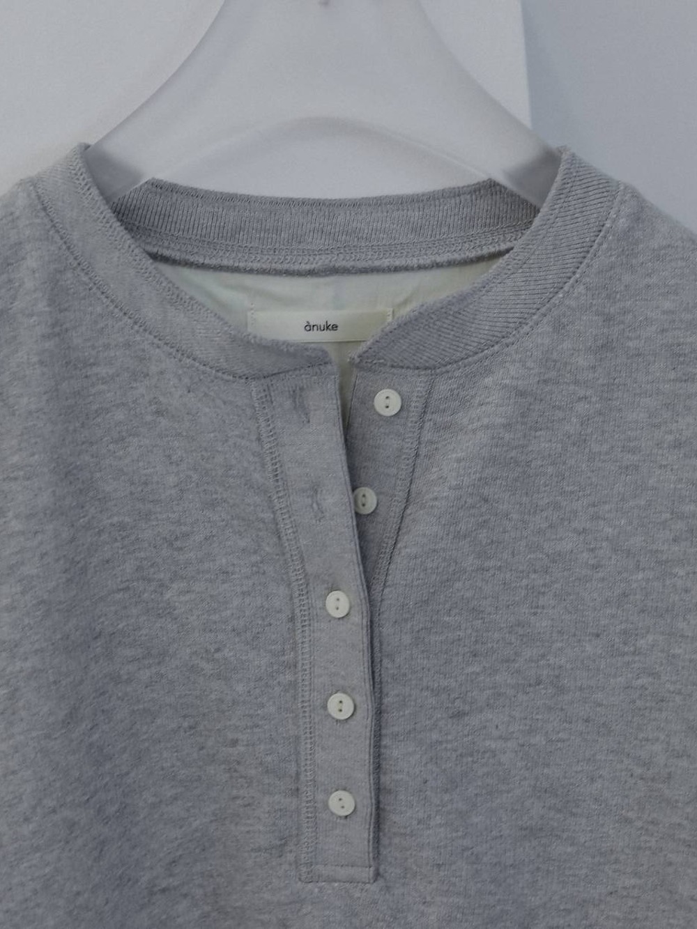 anuke(アンヌーク) Halfsleeve Henley Tops