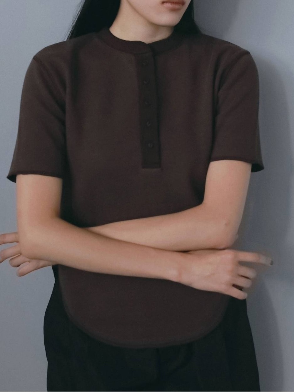 anuke(アンヌーク) Halfsleeve Henley Tops