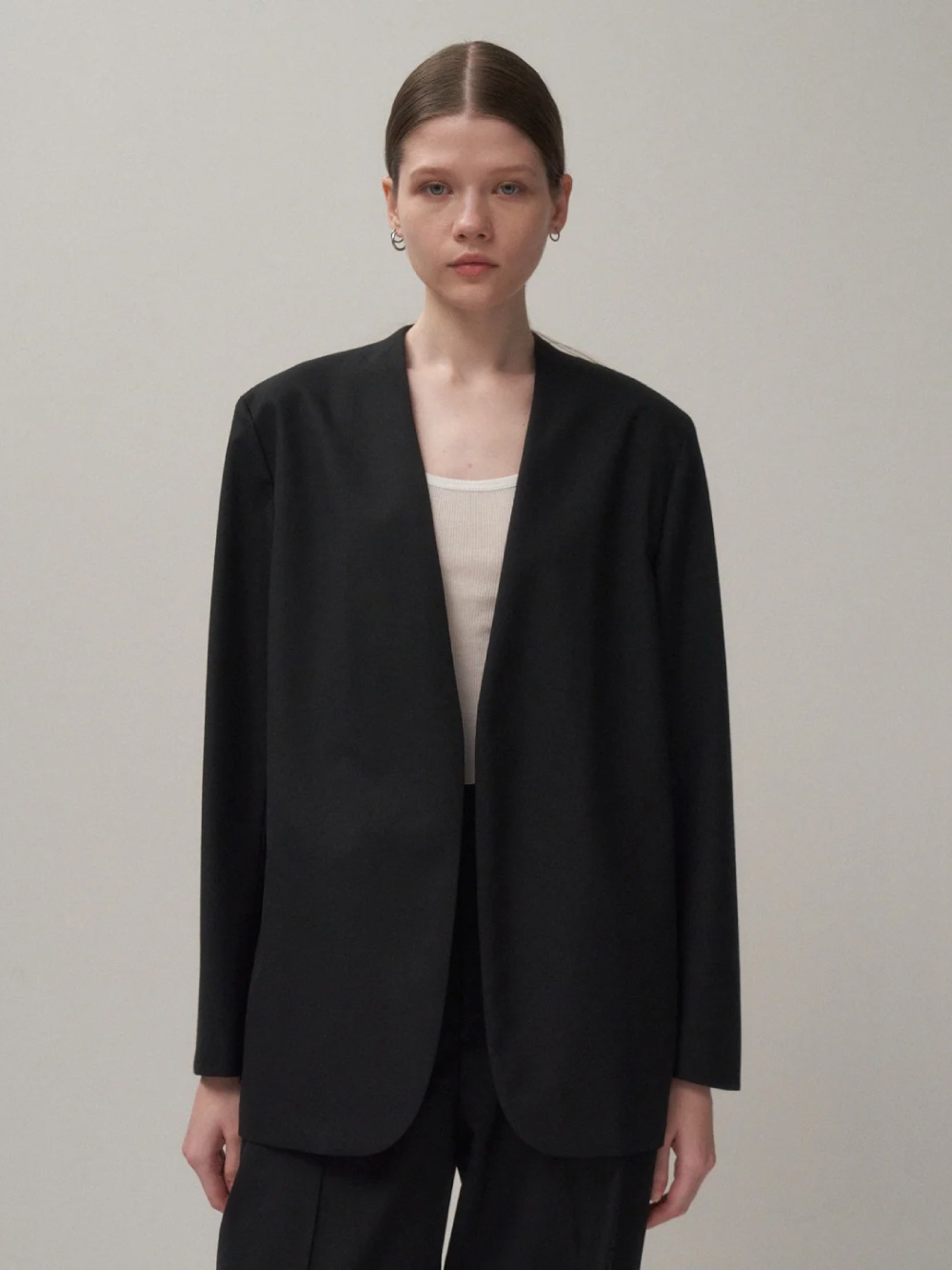 ATON(エイトン) WOOL TROPICAL NOCOLLER JACKET - COLDBECK ONLINE