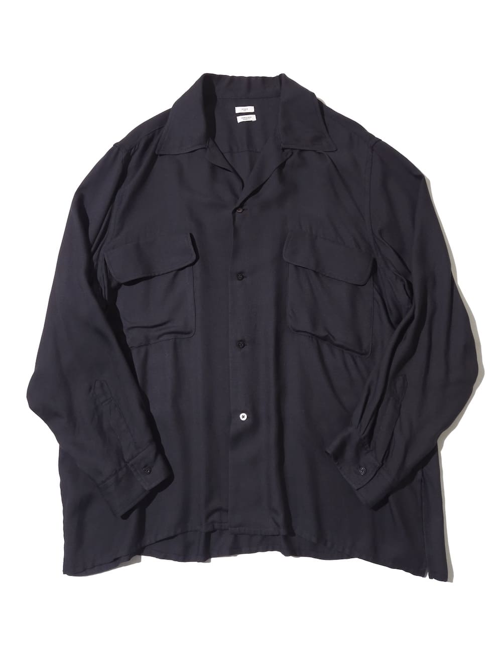 YOKE(ヨーク) Modal Twill Double Pocket Open Collar Shirt