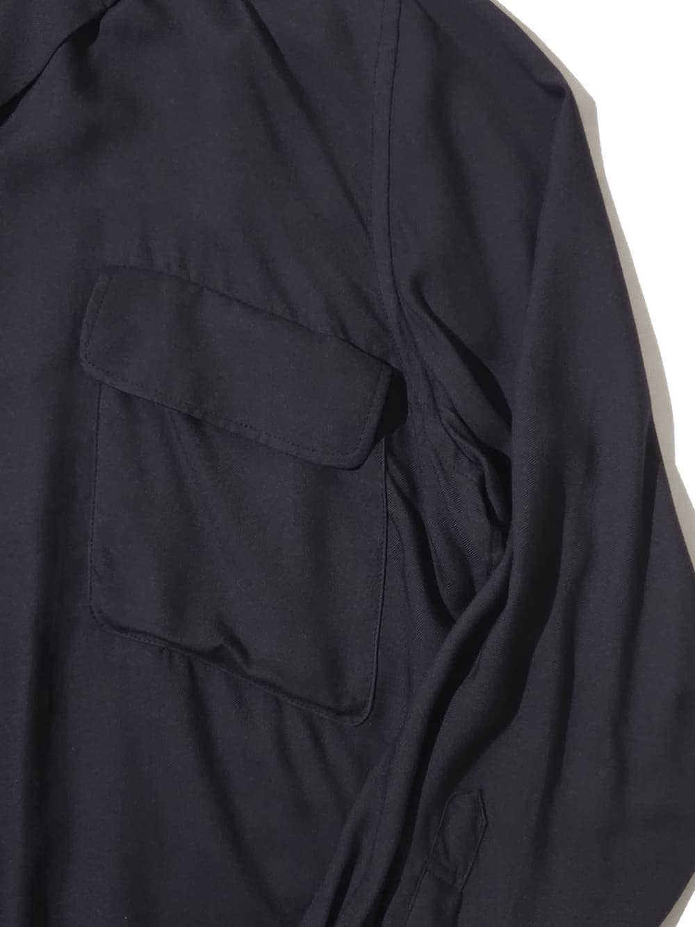 YOKE(ヨーク) Modal Twill Double Pocket Open Collar Shirt