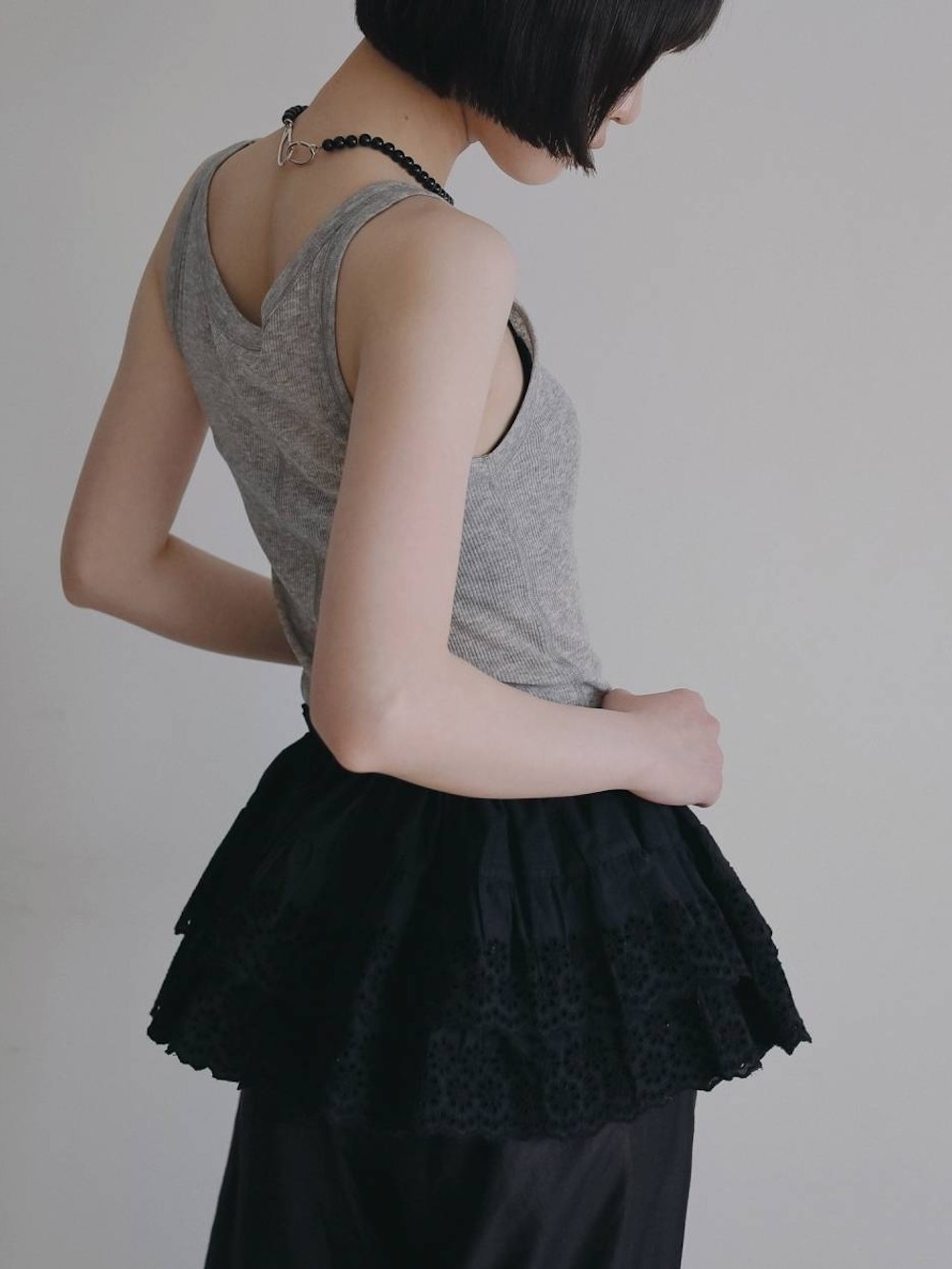 anuke(アンヌーク) 2way Lace Skirt