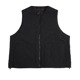 YOKE(衼) METALLIC NYLON REVERSIBLE PADDED FRONT ZIP VEST
