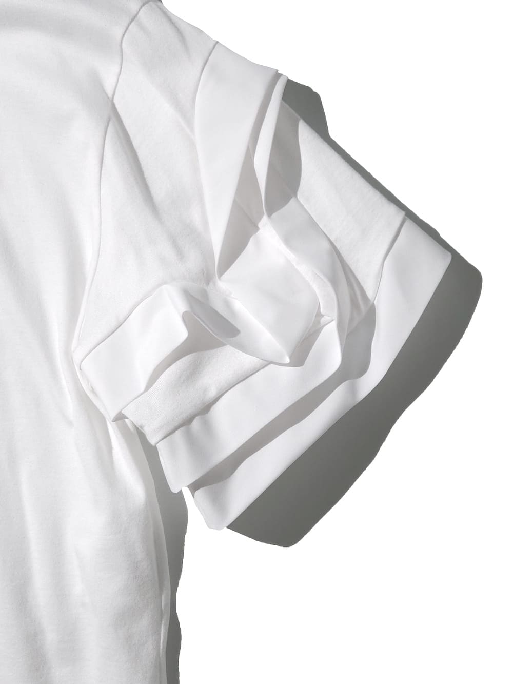 ENFOLD FLOWER-SLEEVE PULLOVER ホワイト tシャツ ENFOLD(エンフォルド) FLOWER SLEEVE T-SHIRT - COLDBECK ONLINE