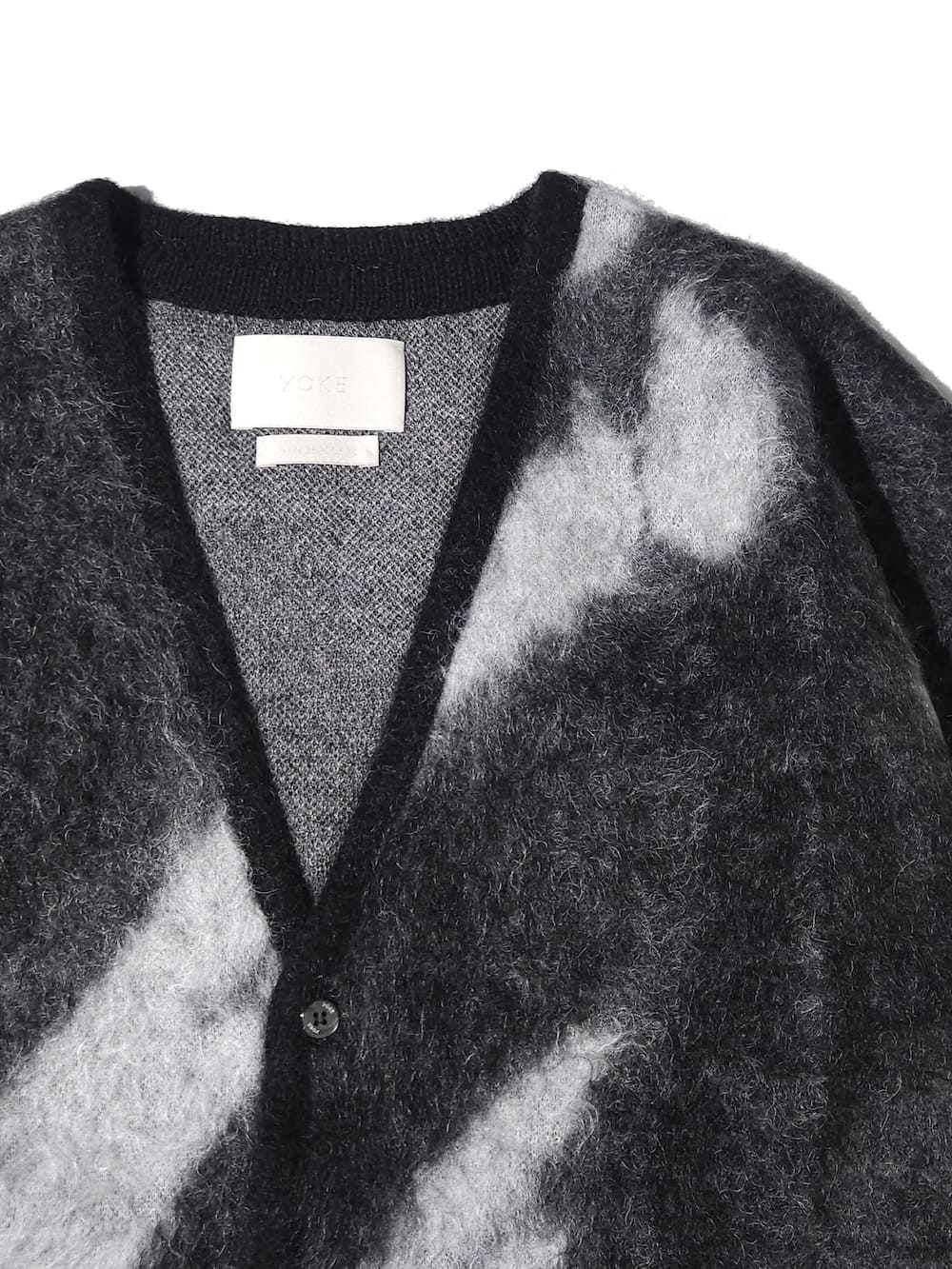 トップス yoke 24aw KID MOHAIR JACQUARD CARDIGAN トップス yoke 24aw KID MOHAIR JACQUARD CARDIGAN トップス