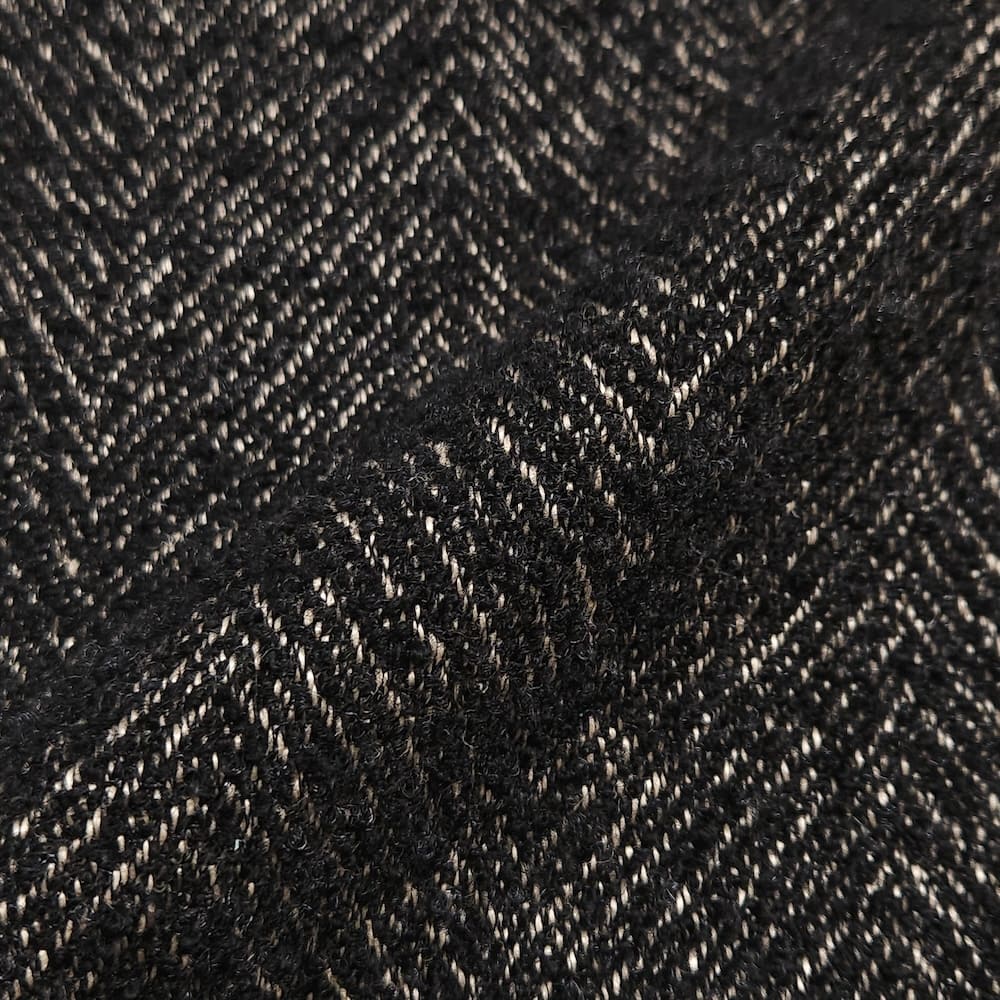 YOKE(ヨーク) SPARK YARN HERRINGBONE TWEED WIDE-LEG BAKER PANTS