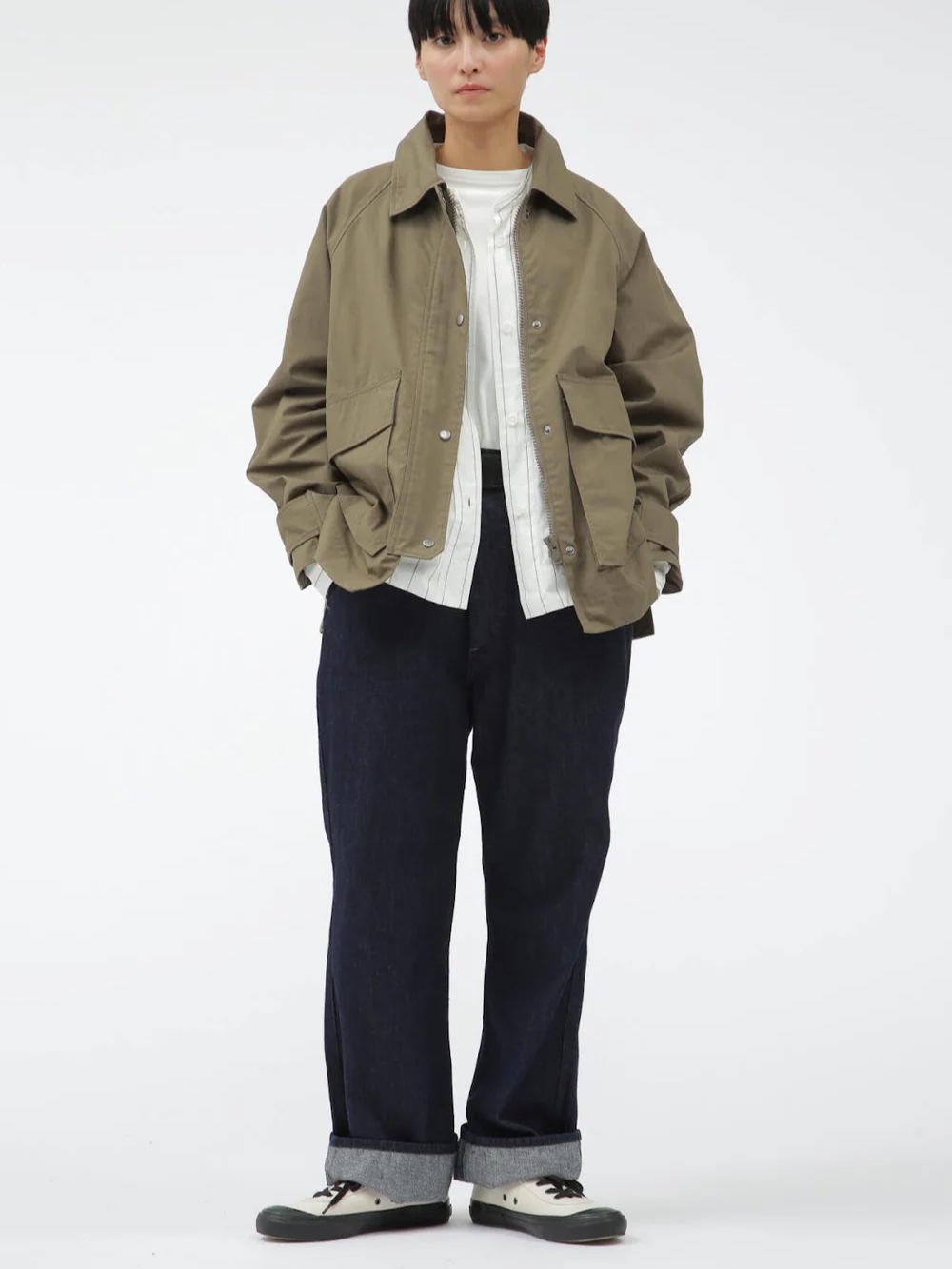 MHL.(エムエイチエル) CANTON LIGHT DENIM TROUSERS