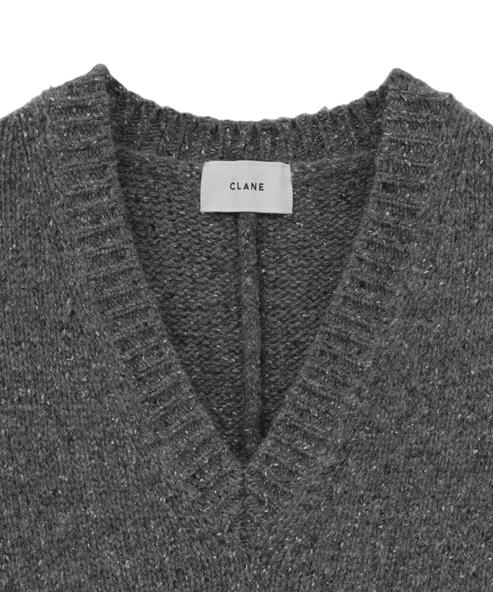 CLANE(クラネ) OVER V NECK KNIT TOPS - COLDBECK ONLINE