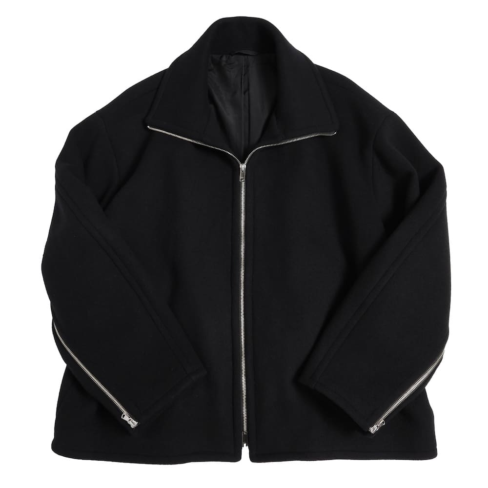 YOKE(ヨーク) SUPER140'S WOOL MELTON STAND COLLAR ZIP BLOUSON