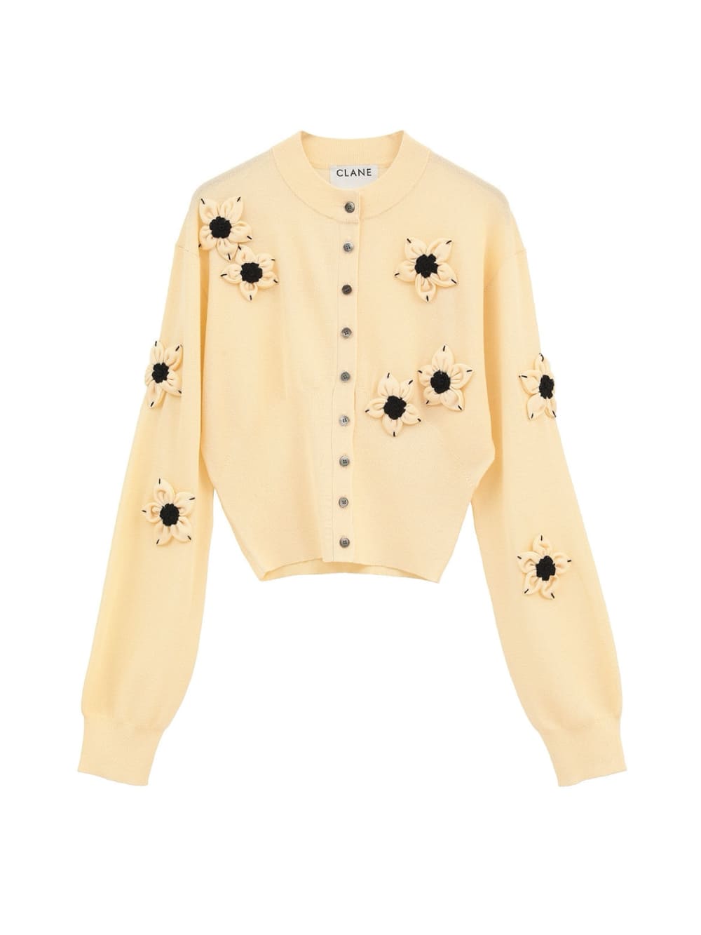 CLANE(クラネ) FLOWER MOTIF KNIT CARDIGAN