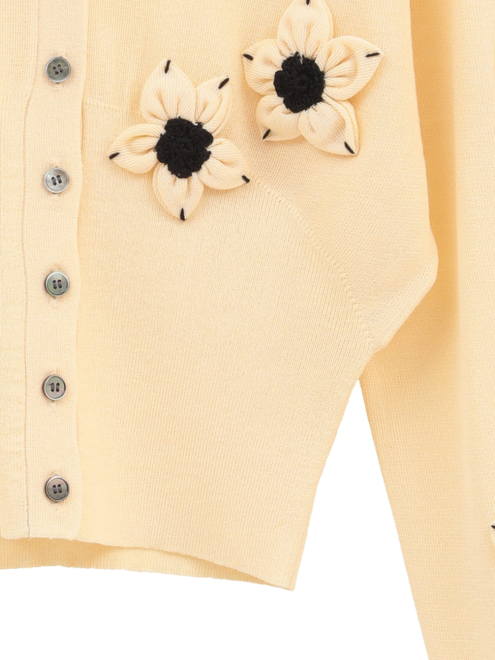 CLANE(クラネ) FLOWER MOTIF KNIT CARDIGAN