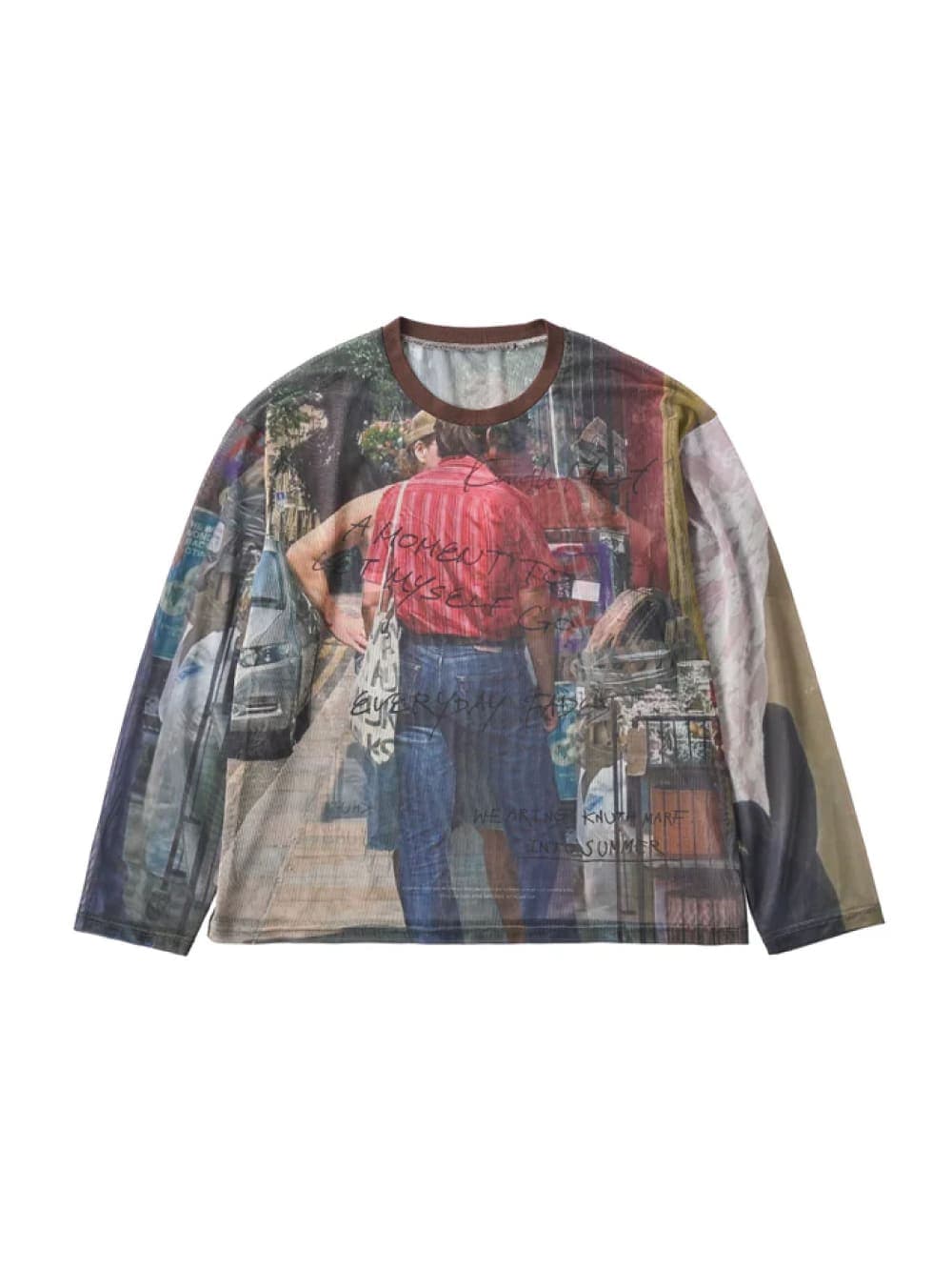 Knuth Marf(クヌースマーフ) oji sheer long-sleeve tee