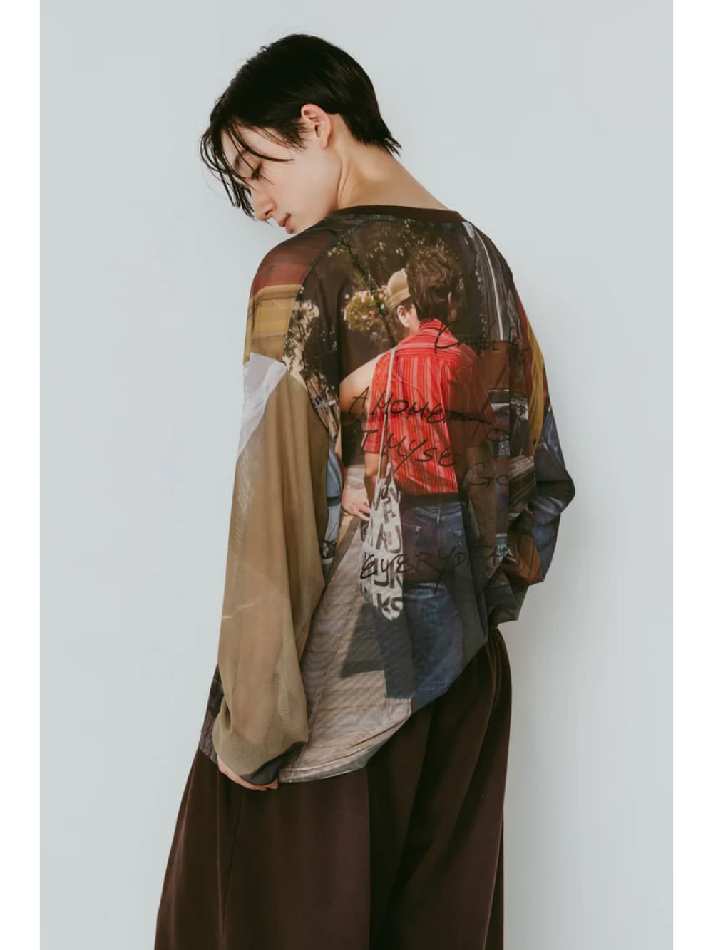 Knuth Marf(クヌースマーフ) oji sheer long-sleeve tee