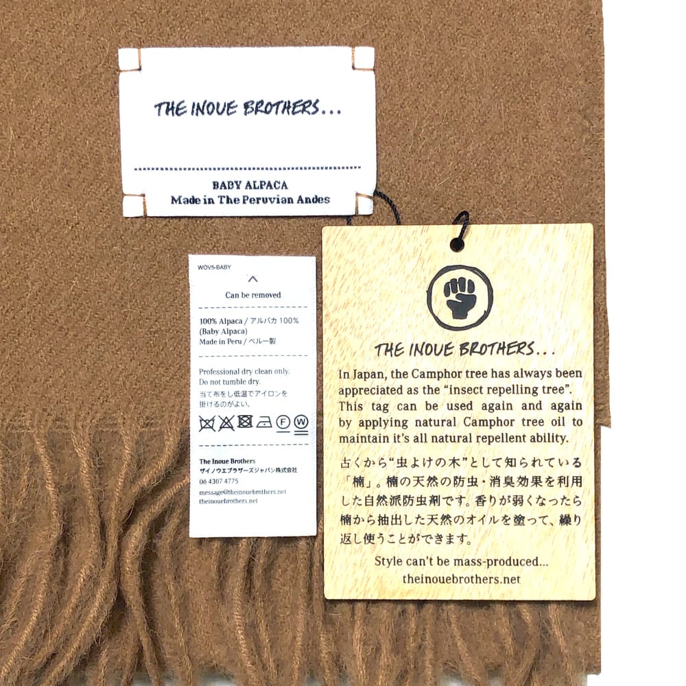 THE INOUE BROTHERS(ザイノウエブラザーズ) Brushed Scarf - COLDBECK