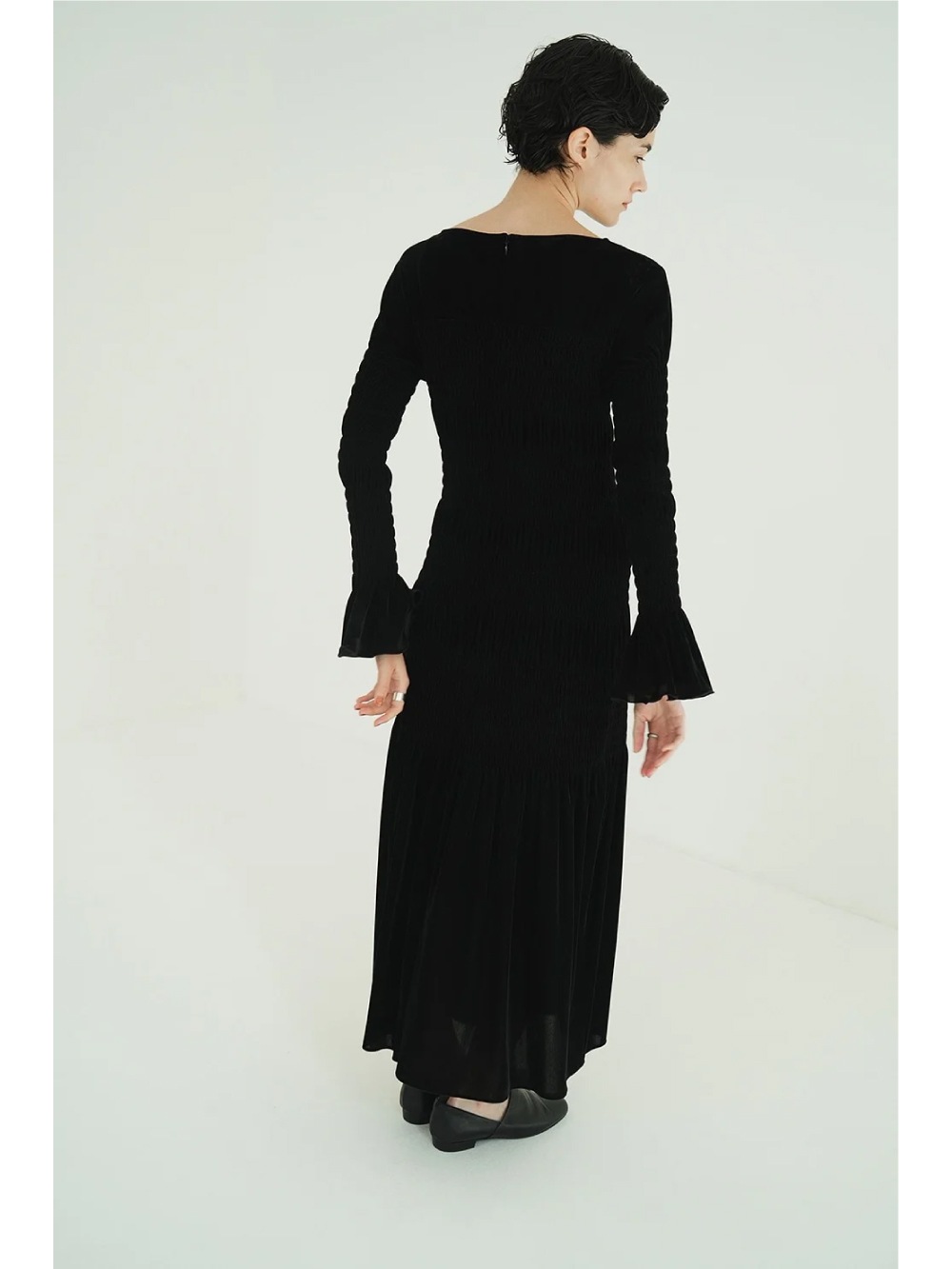 CLANE(クラネ) SHIRRING LONG ONEPIECE - COLDBECK ONLINE（コール