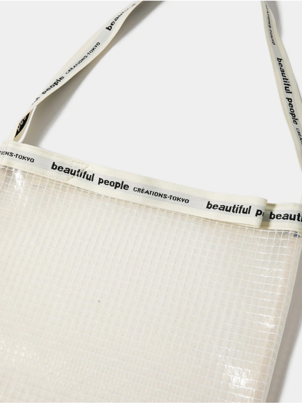 beautiful people(ビューティフルピープル) Vinyl logo tape shoulder bag