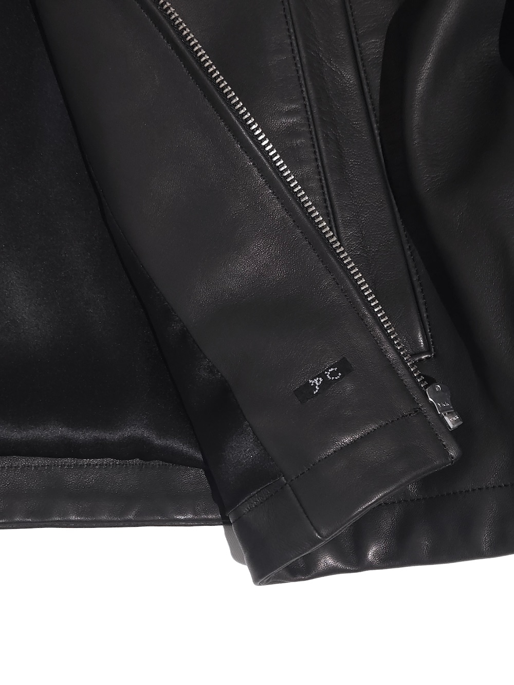 Porter Classic(ポータークラシック) LEATHER ZIP UP JACKET W / LOVE & PEACE SILVER (ENTREFINO)