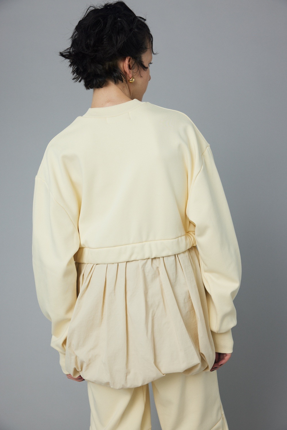 HeRIN.CYE(ヘリンドットサイ) Balloon hem docking tops