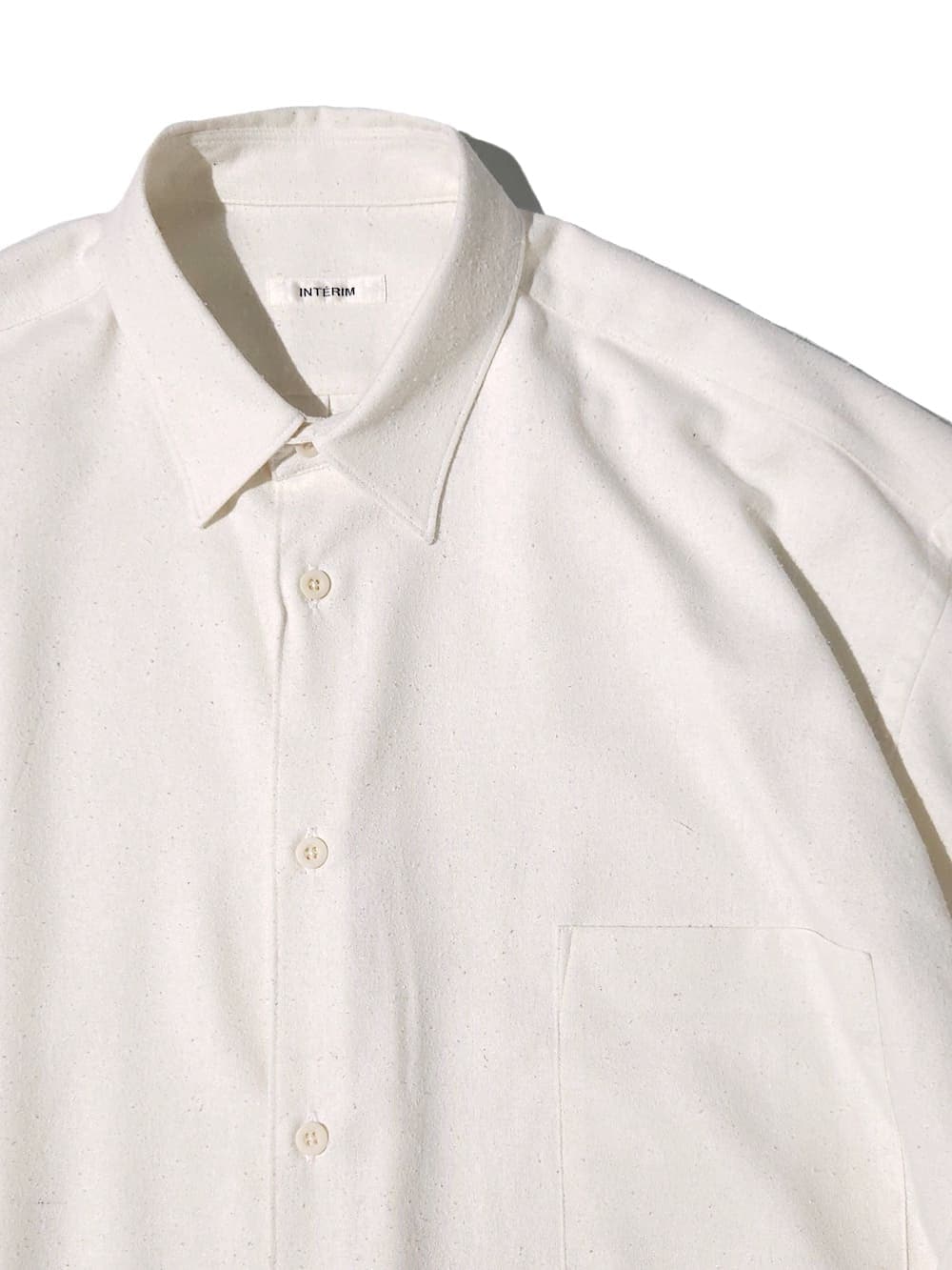 INTERIM(インテリム) SILK NOIL L/S REGULAR COLLAR SHIRT - COLDBECK