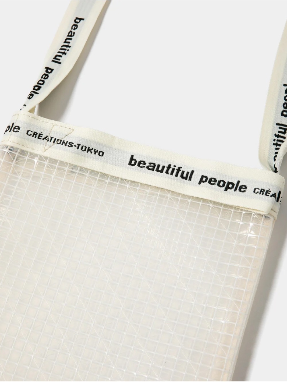 beautiful people(ビューティフルピープル) Vinyl logo tape Sacoche bag