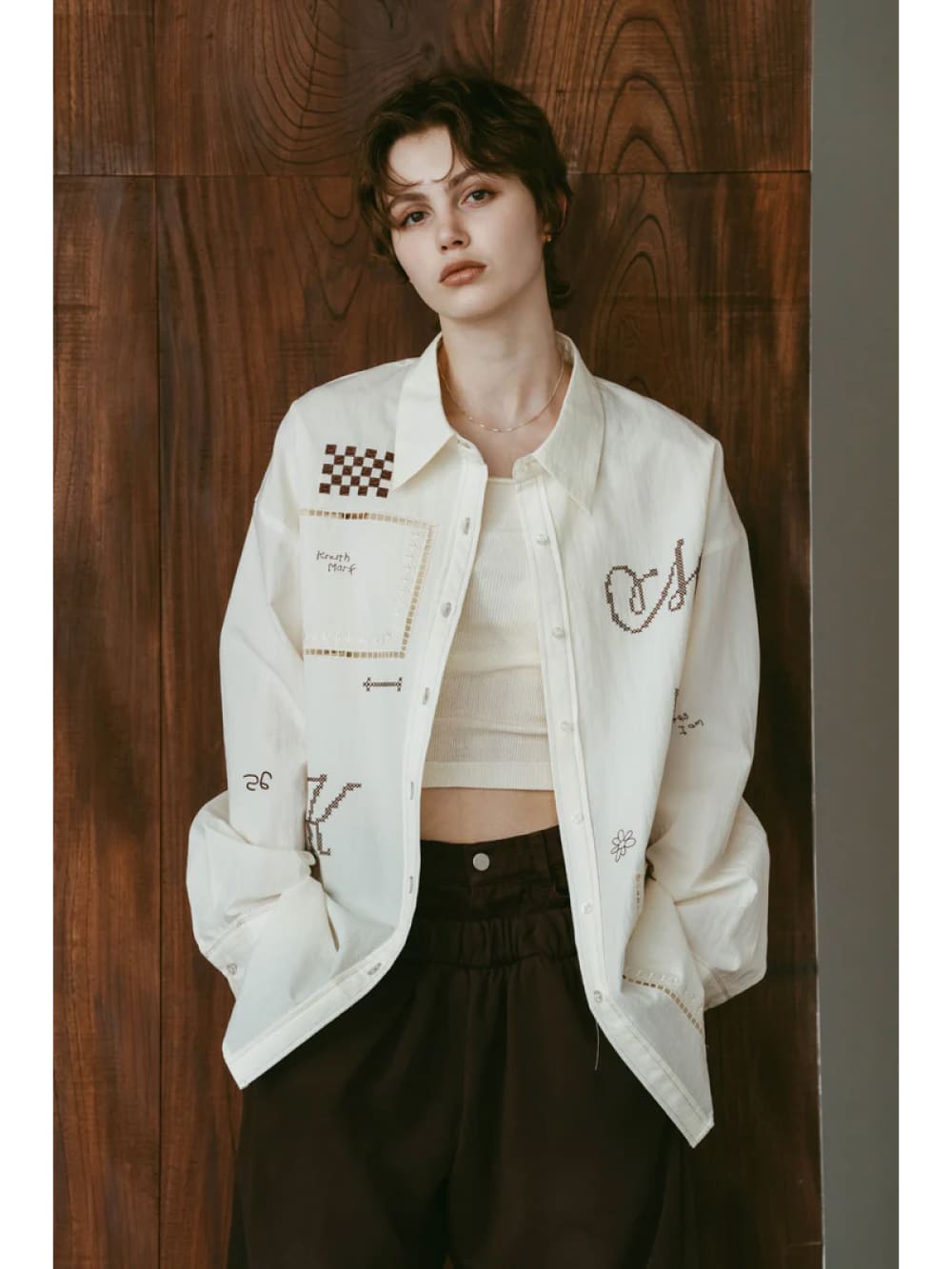 Knuth Marf(クヌースマーフ) embroidered shirt - COLDBECK ONLINE