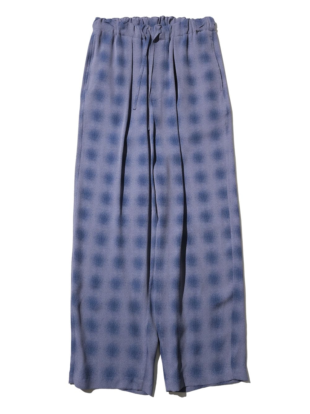 YOKE(ヨーク) BLURRED OMBRE PLAID OPEN EASY PANTS - COLDBECK ONLINE