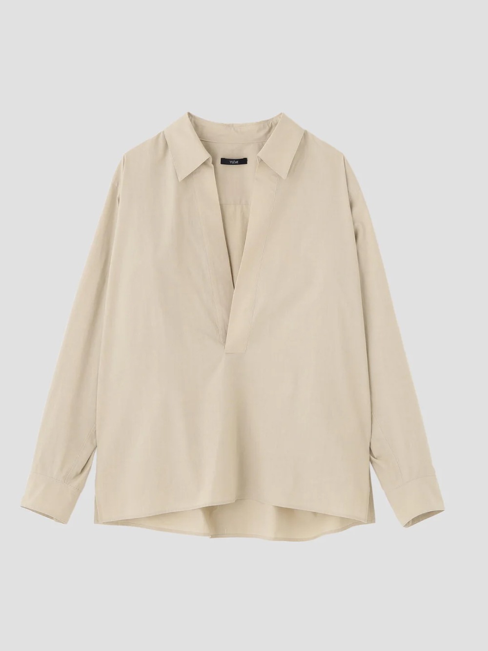 YLEVE(イレーヴ) COTTON SILK TYPEWRITER SKIPPER SHIRT