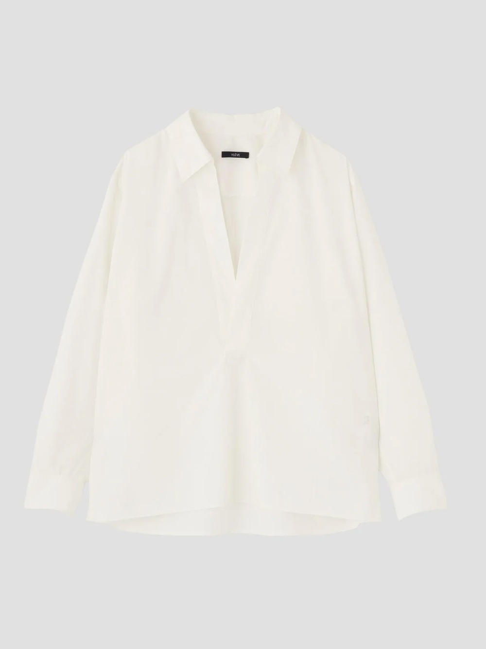 YLEVE(イレーヴ) COTTON SILK TYPEWRITER SKIPPER SHIRT