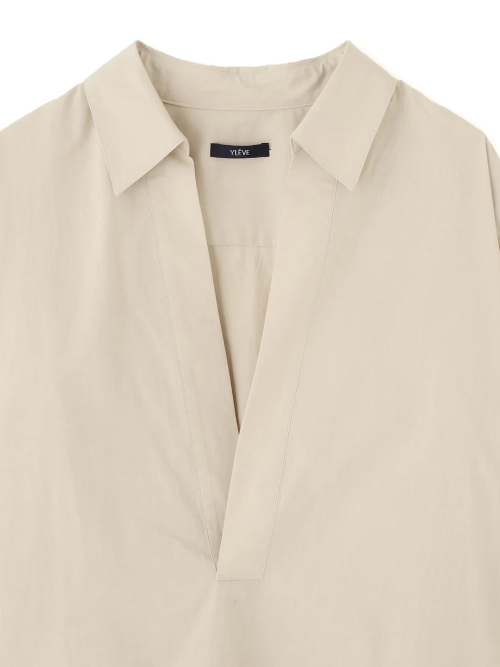 YLEVE(イレーヴ) COTTON SILK TYPEWRITER SKIPPER SHIRT