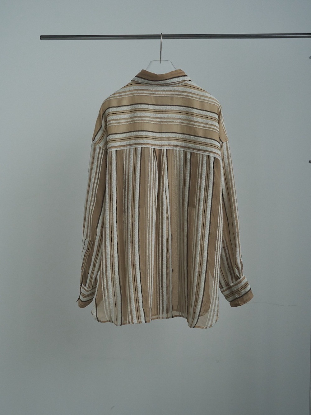 anuke(アンヌーク) Sheer Stripe Shirts