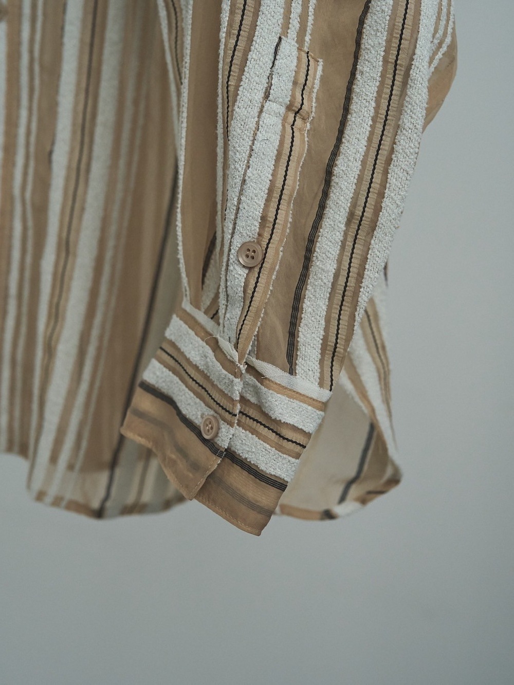 anuke(アンヌーク) Sheer Stripe Shirts