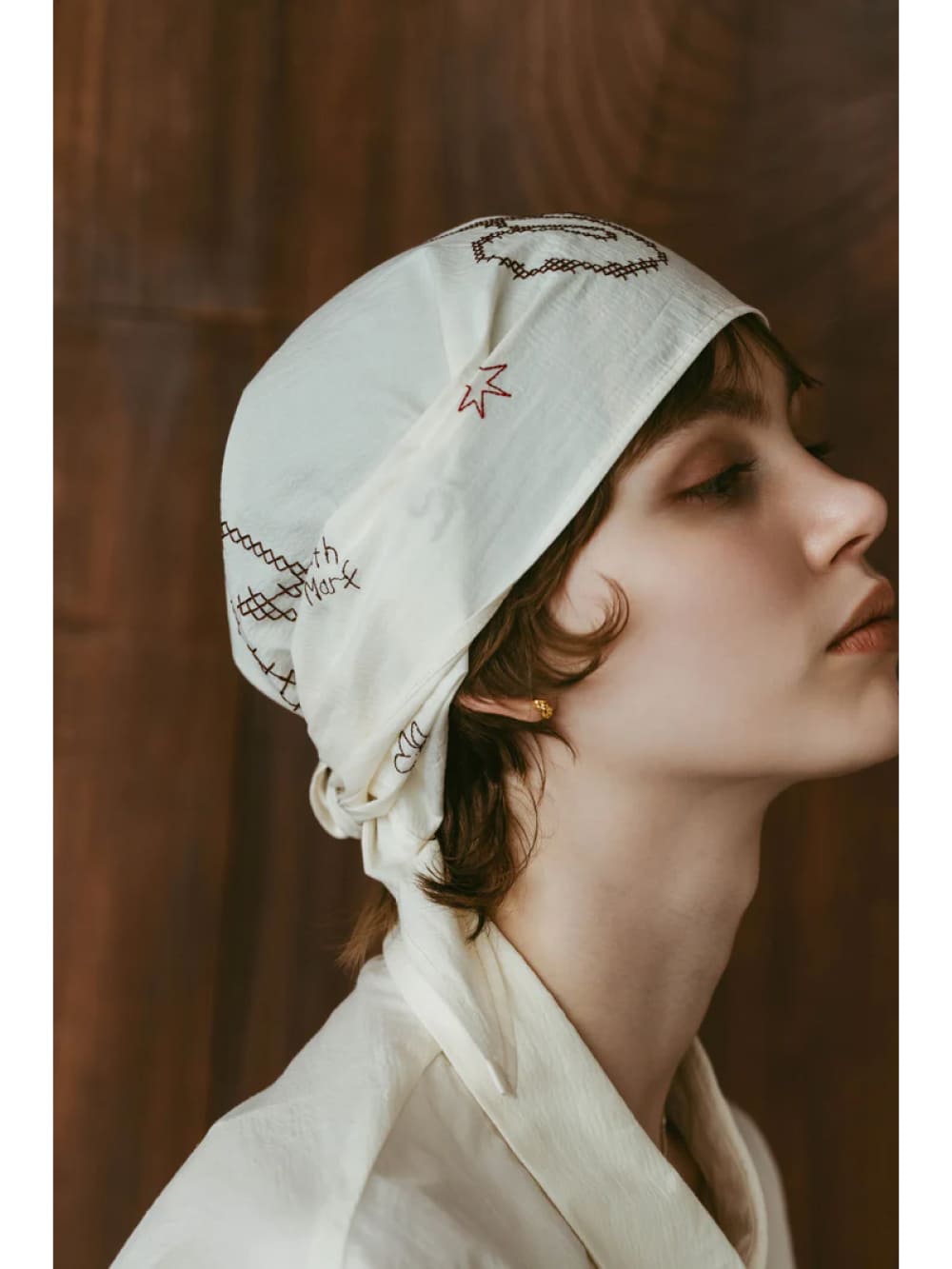 Knuth Marf（クヌースマーフ）balaclava バラクラバ Knuth Marf(クヌースマーフ) embroidered scarf - COLDBECK ONLINE