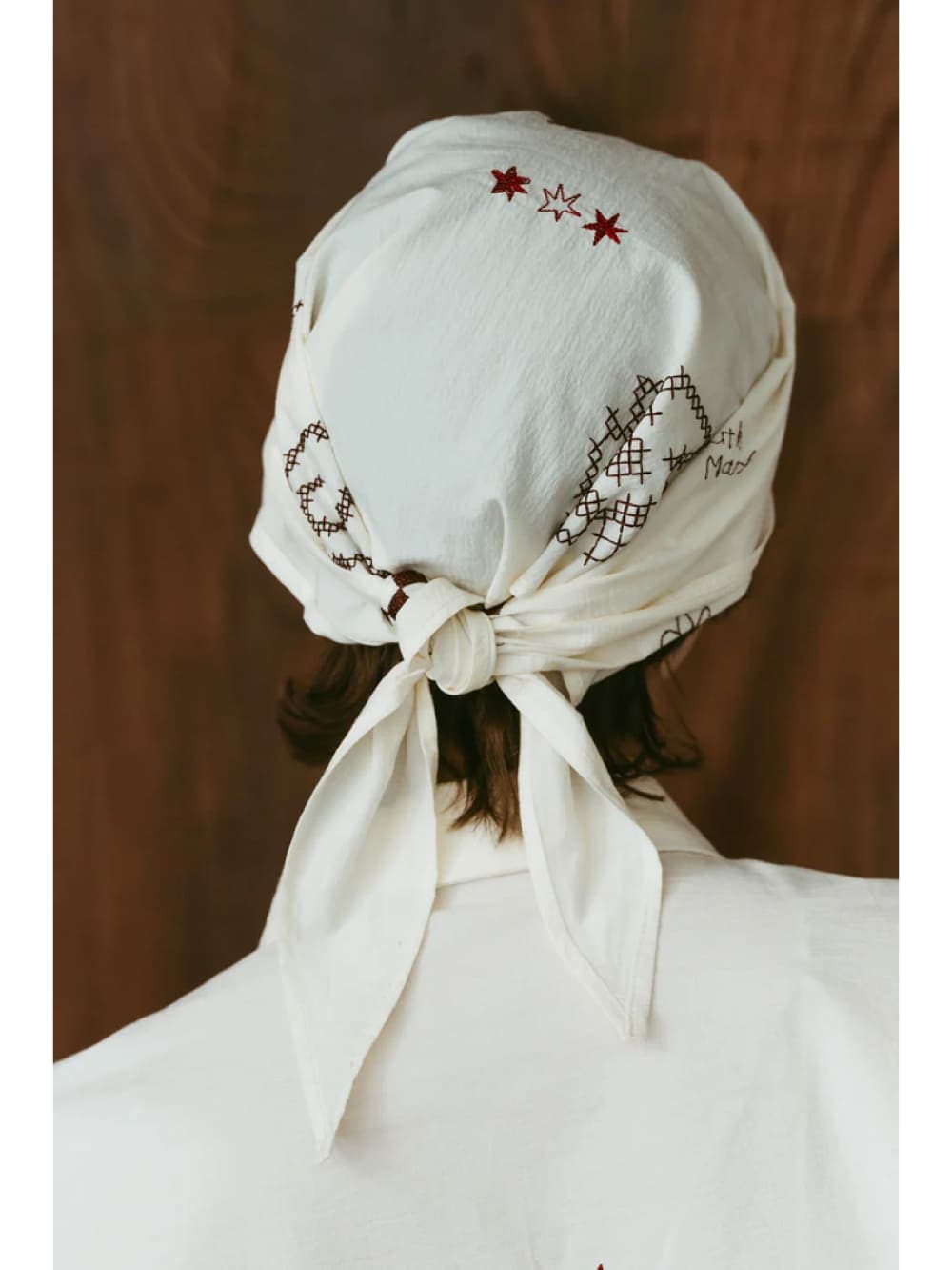 Knuth Marf(クヌースマーフ) embroidered scarf - COLDBECK ONLINE