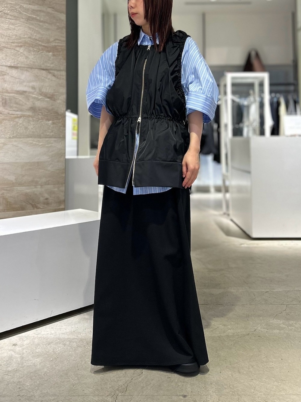ENFOLD(エンフォルド) GATHER SHAPE VEST