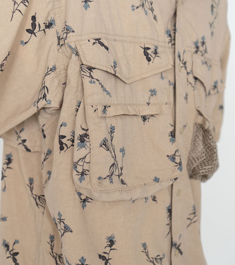 【SALE】THE NORTH FACE PURPLE LABEL(ザノースフェイスパープルレーベル) Polyester Linen Field H/S Shirt