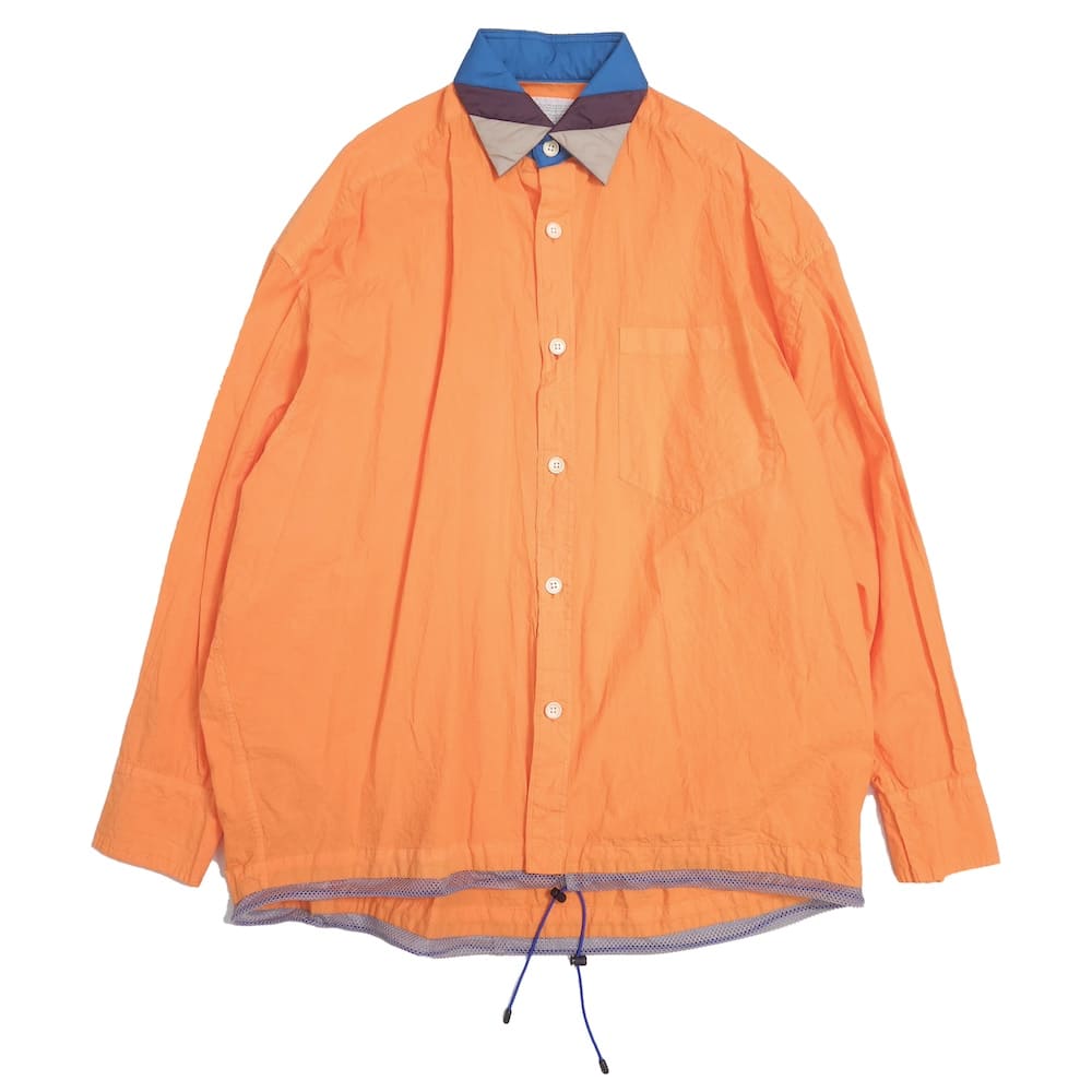 kolor - kolor カラー 20SS コットンタイプライターカットスリーブシャツ 20SCL-B05127 オレンジ 2 楽天市場】kolor カラー 20SS コットンタイプライターカット
