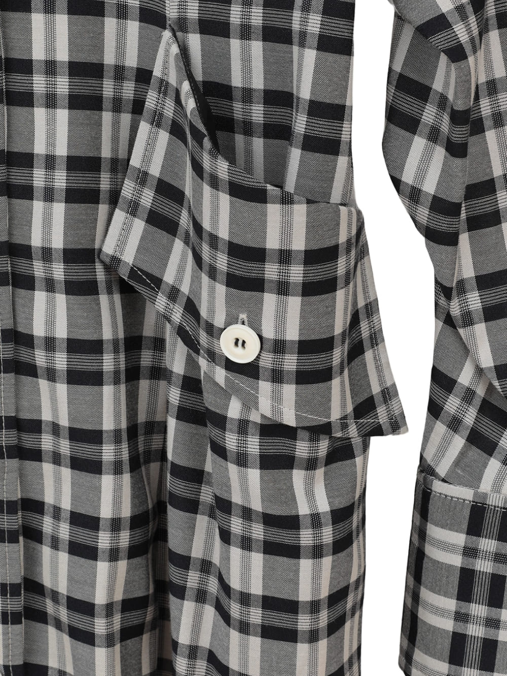 CLANE(クラネ) UP POCKET CHECK SHIRT ONEPIECE