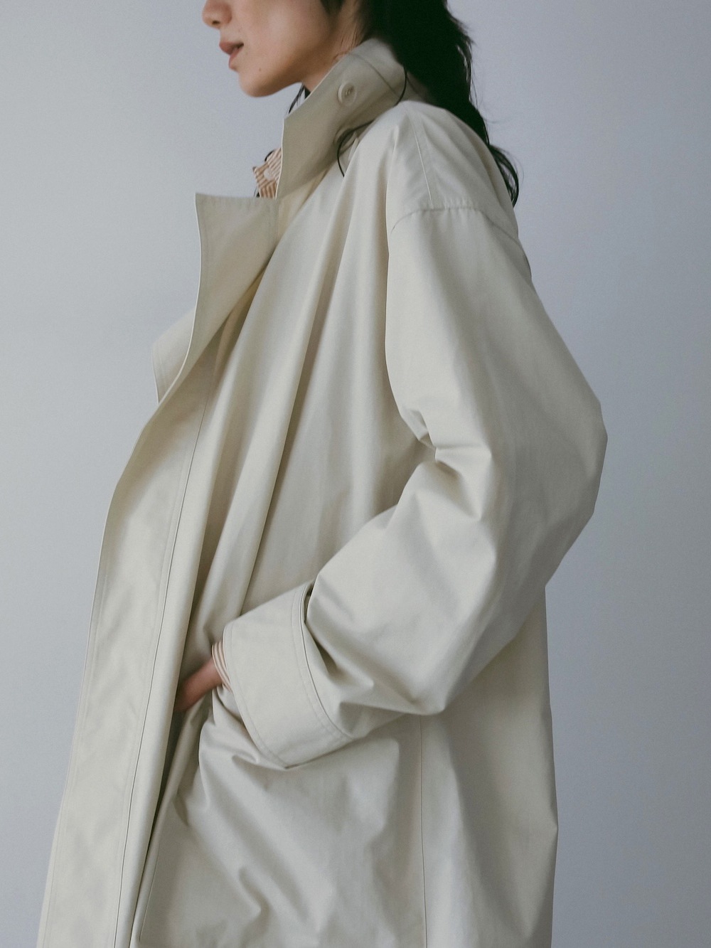 anuke(アンヌーク) Standcollar Long Coat