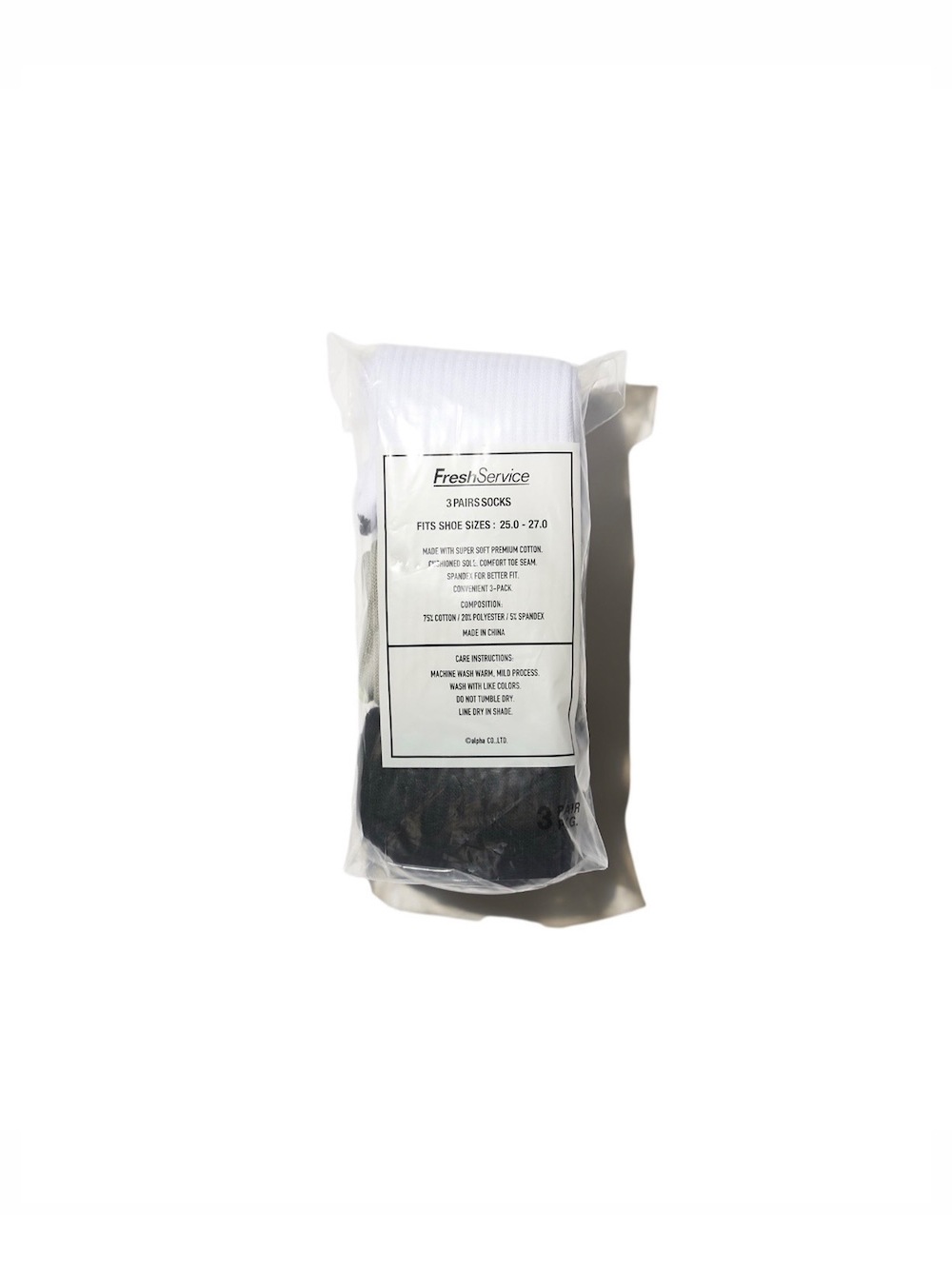 FreshService(フレッシュサービス) SIGNATURE 3-PACK SOCKS - COLDBECK
