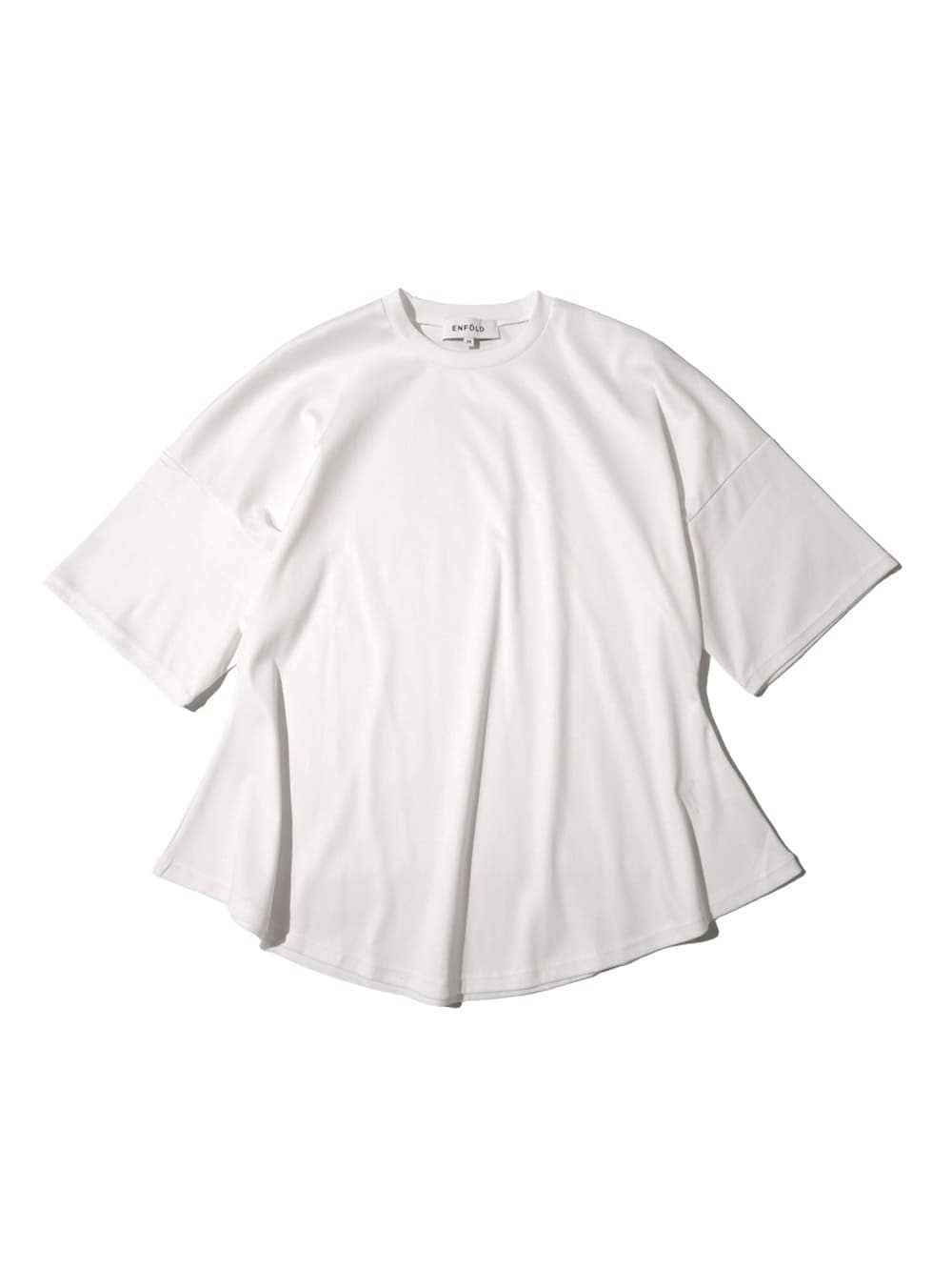 トップス ENFOLD PETAL-HEM T-SHIRT ENFOLD(エンフォルド) PEPLUM LOOSE T-SHIRT - COLDBECK ONLINE