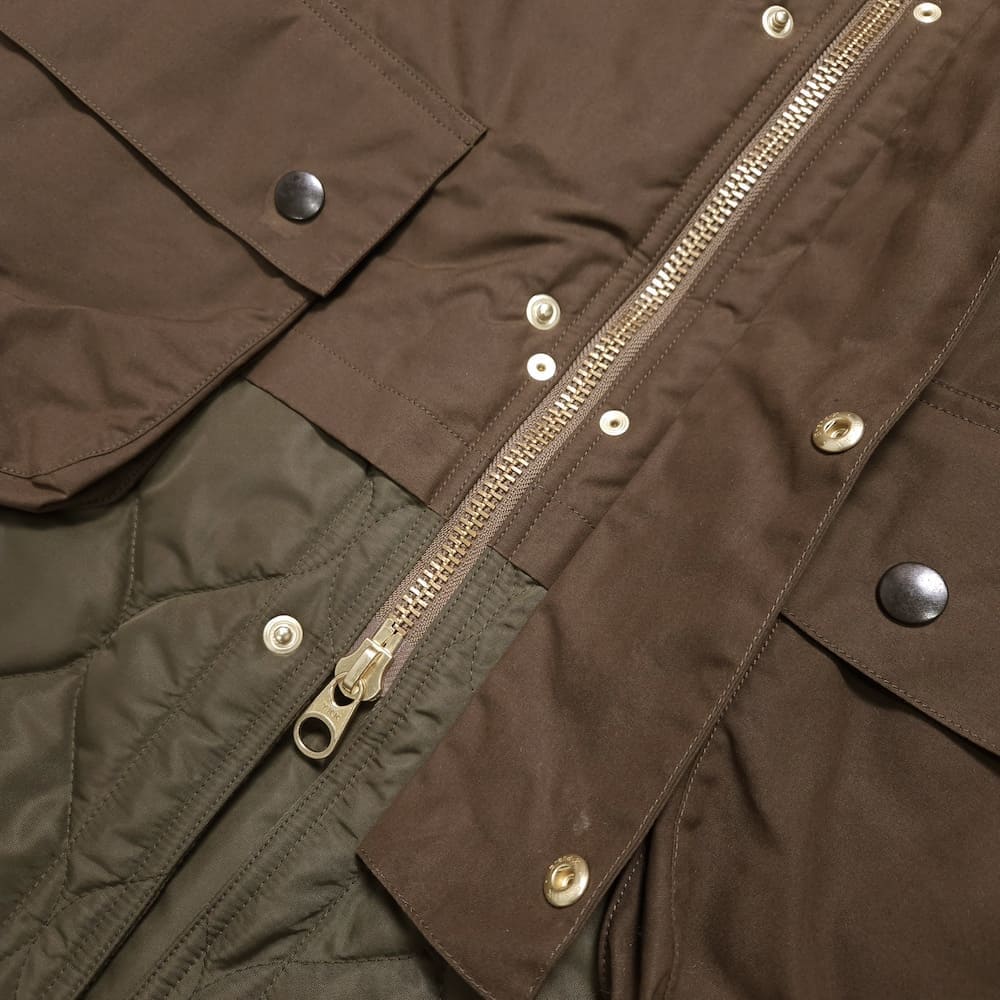 【SALE】Scye(サイ) Wax Cotton Layered Coat