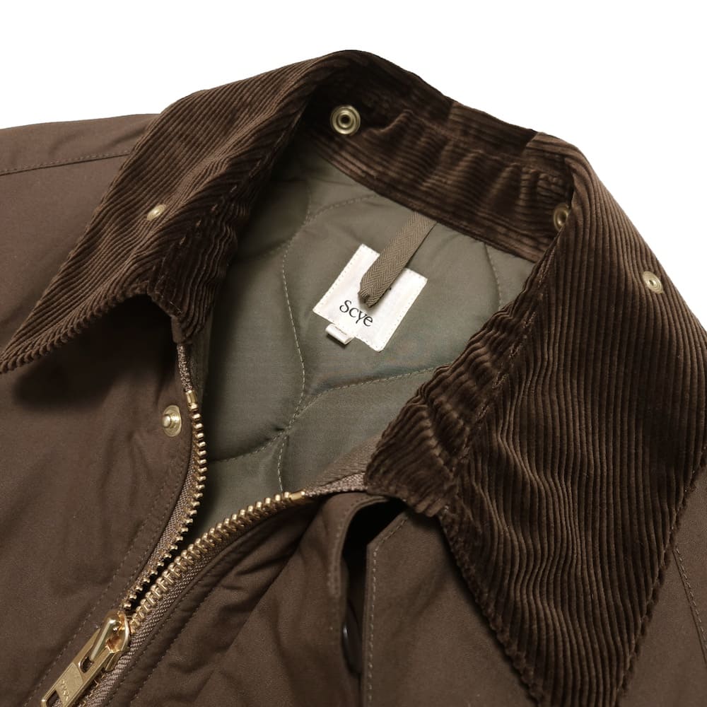 【SALE】Scye(サイ) Wax Cotton Layered Coat