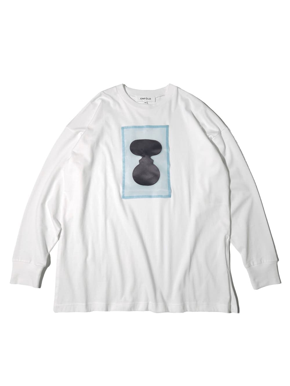 ENFOLD(エンフォルド) FABRIC ART LONG-SLEEVE T-SHIRT